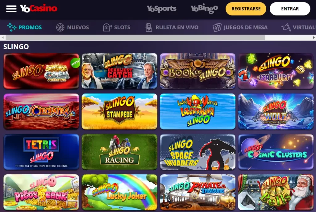 Slingo en YoCasino España