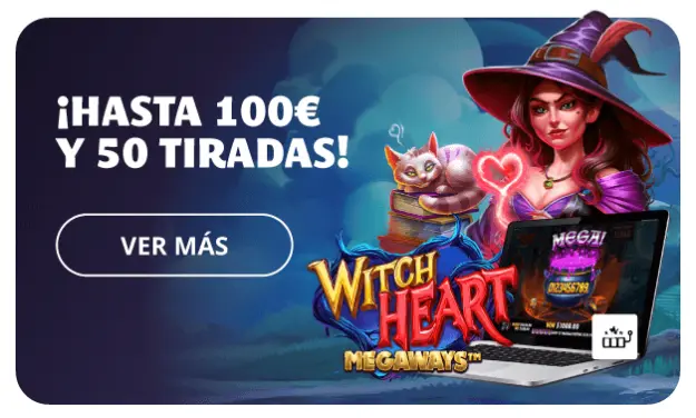 Bono gratis con 100€ y 50 tiradas